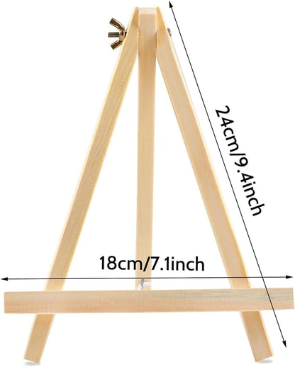 14 Pack 9 Inch Wood Easel, Painting Party Easel, Kids Student Tabletop Easels - Image 2