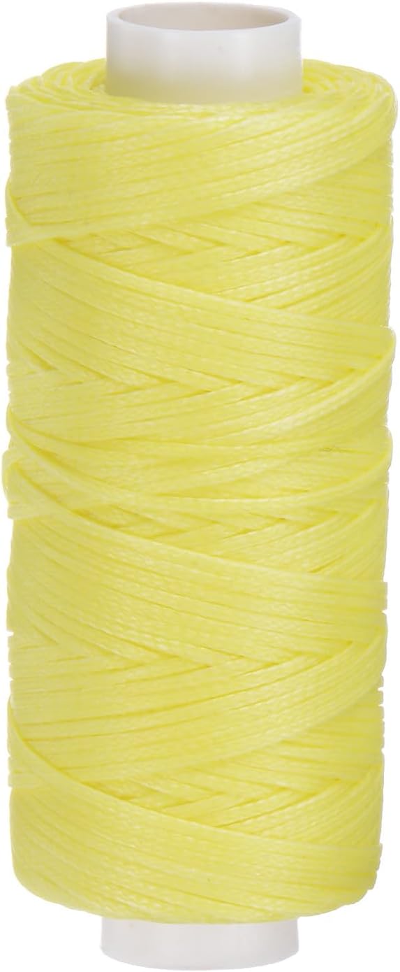 uxcell Leather Sewing Waxed Thread, 55 Yards / 50m 0.8mm 150D Flat Polyester by uxcell