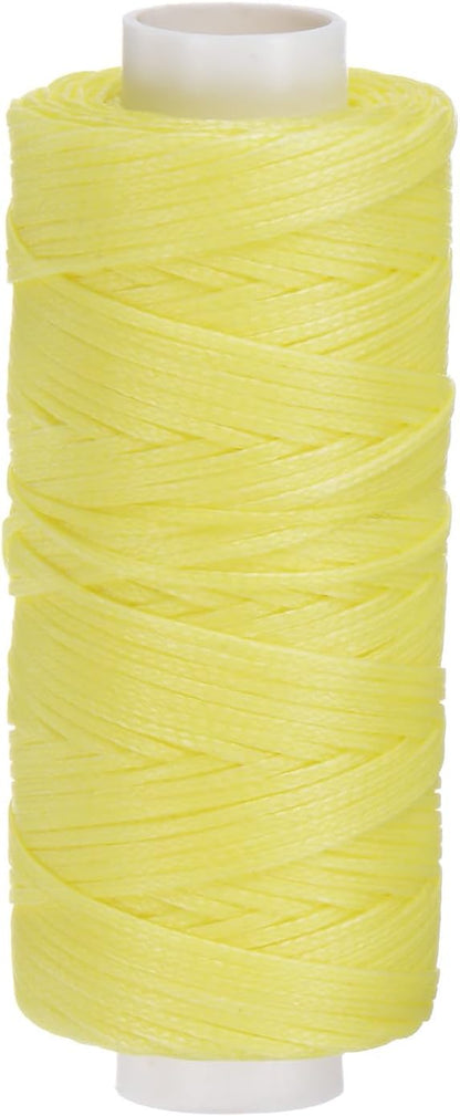 uxcell Leather Sewing Waxed Thread, 55 Yards / 50m 0.8mm 150D Flat Polyester by uxcell