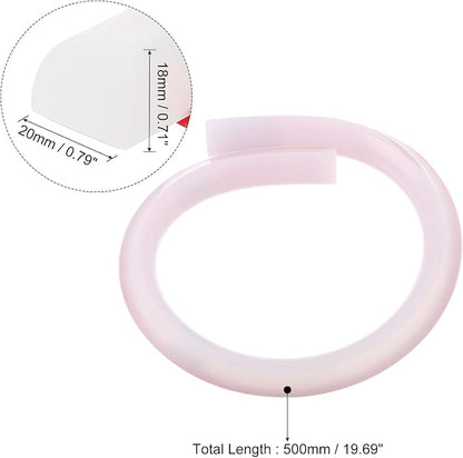 uxcell Flexible Molding Trim, 20 Inch Flexible Quarter Round Molding Silicone - Image 2