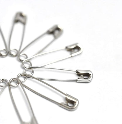 vrupin 50PCS Safety Pins, 3Inch/76mm Safety Pins Metal Nickel Plated Steel - Image 4