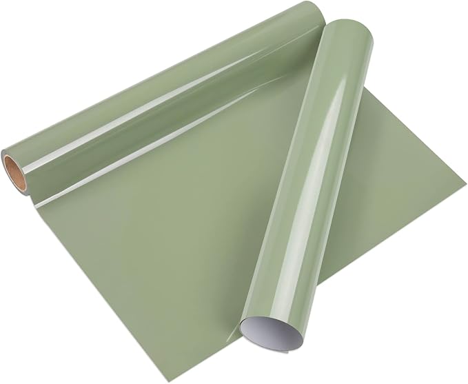 VINYL FROG Khaki Green 12" x 5ft Heat Transfer Vinyl Roll by VINYLFROG