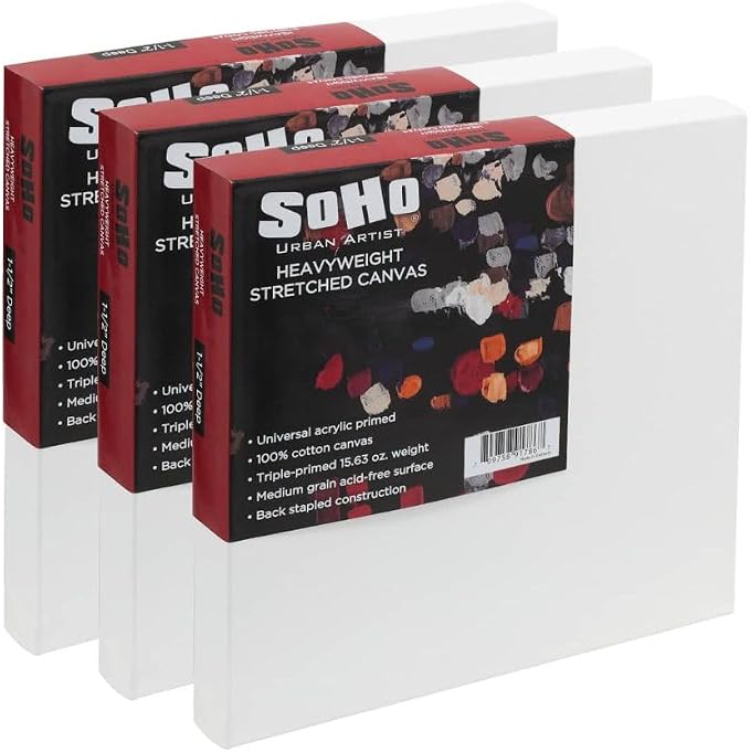 SoHo Urban Artist, 6x6 Heavyweight Stretched Cotton Canvas by SoHo+Urban+Artist