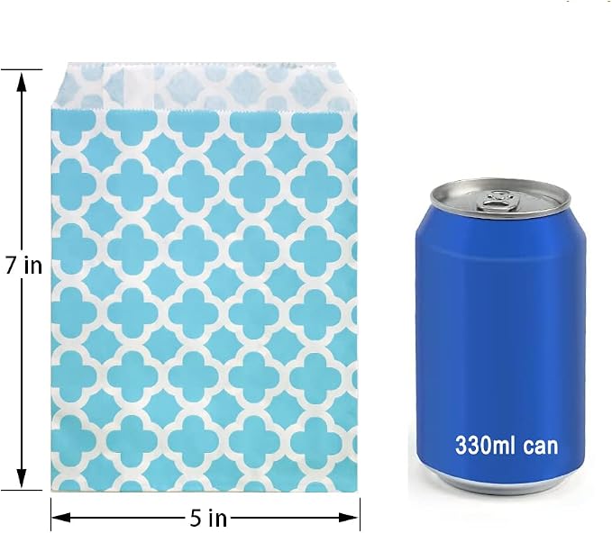 KEYYOOMY 200 Pcs Blue Candy Buffet Bags - Image 2