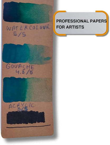 350 GSM DIY Premium Brown Kraft Bookmark Sketchpads - Image 6