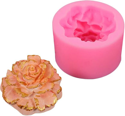 3D Carnation Candle Mold Flower Silicone Mold - Image 8