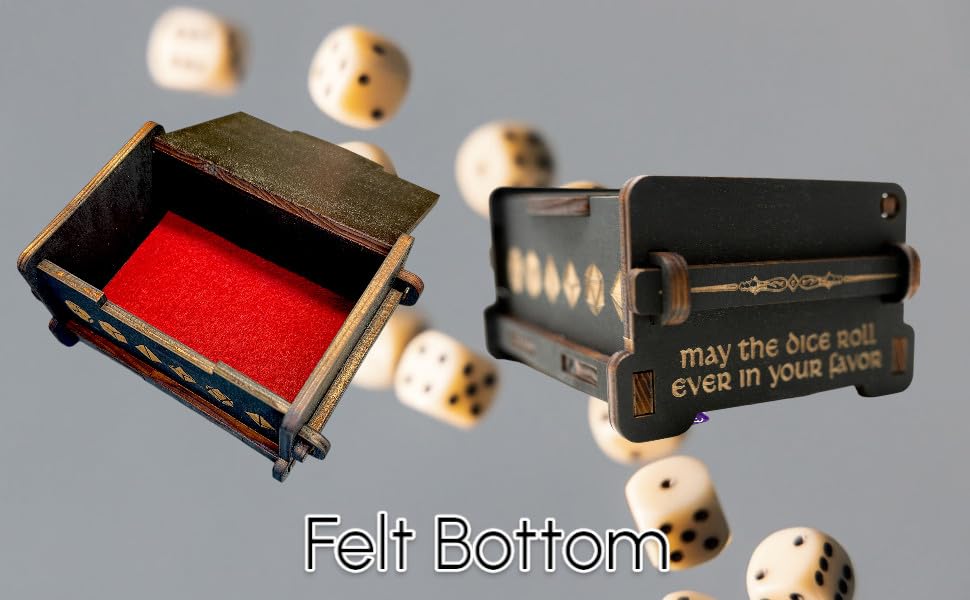 Dice Box - BLACK - 6x4x3 Also holds jewelry and great - Image 4