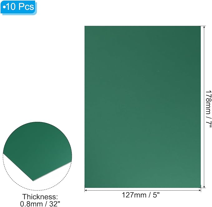 PATIKIL 7x5x1/32inch Anodized Aluminum Sheet - Image 2