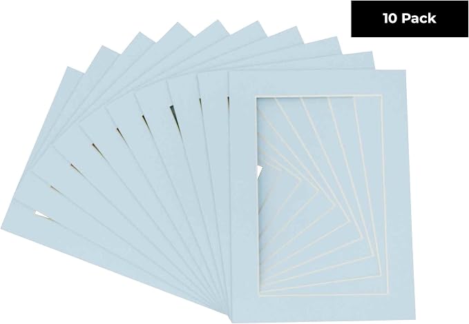 Pack of Ten 8.5x11 Mats Bevel Cut - Image 2