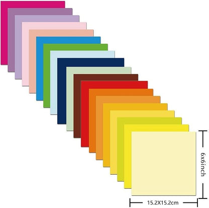 Origami Paper 500 Sheets, 20 Vivid Colors, Double Sided Colors Make Colorful - Image 2