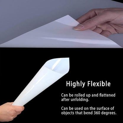 10 Sheets 10 mil Mylar Sheet, 12 x 12 inch Milky Translucent Plastic Blank - Image 3