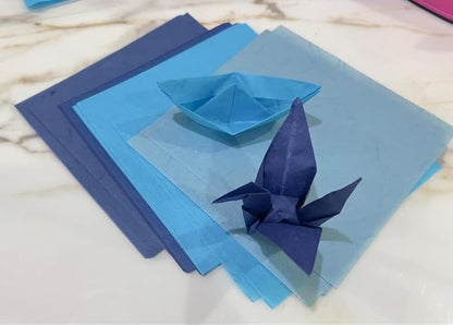 50 Sheets 6 x 6 Inches Natural Fiber Mulberry paper Sheets Square Origami Paper - Image 2