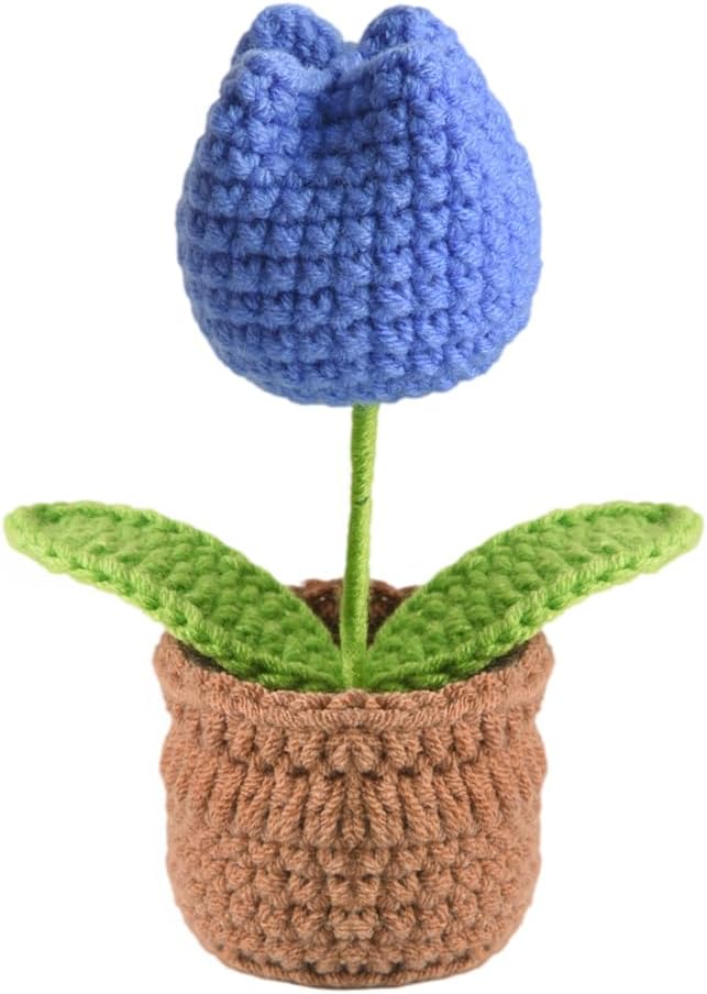 Tulip Pin Cushion, Handmade Knitted Pincushions, Cute Pin Cushions Needle by Wanshui