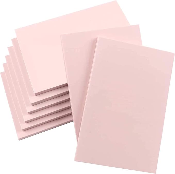 SGHUO 8pcs 4"x6" Rubber Carving Blocks, Soft Linoleum Block by SGHUO
