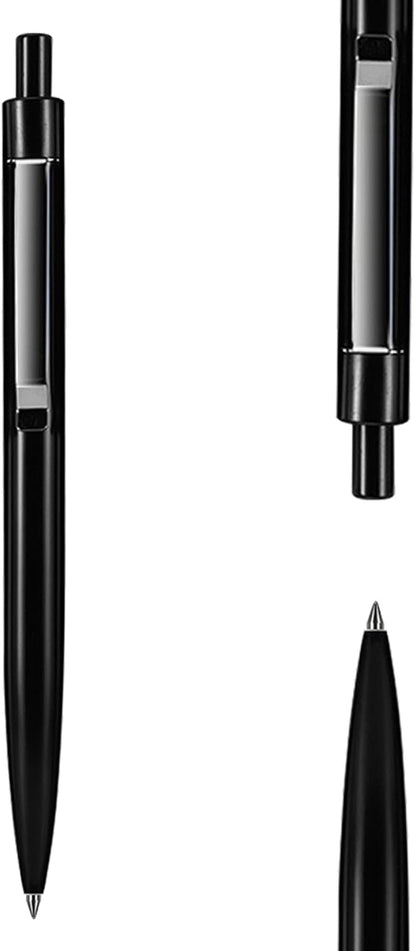 DUNBONG Black Metal Gel Pen, Gel Ink Ballpoint Pen, 0.5mm Retractable Ink Pen by DunBongStationery