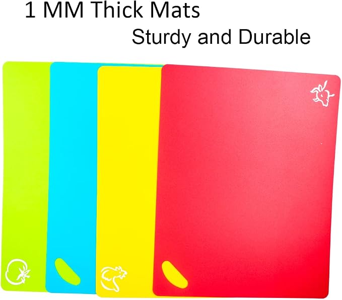 Flexible Cutting Boards Set, Cutting Board Mats - Image 3