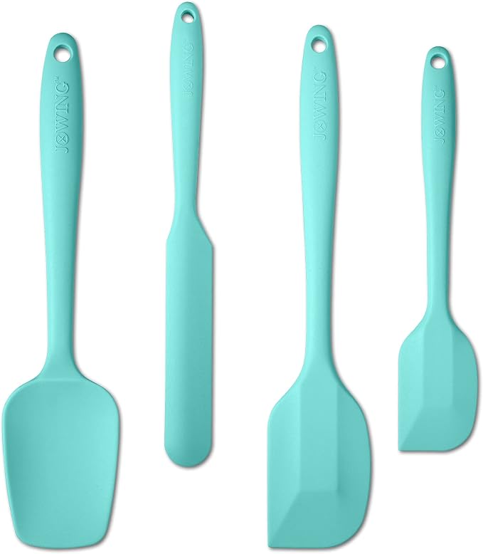 4 Piece Silicone Spatula Set, Flexible Heat Resistant Non-scratch Baking by JXWING