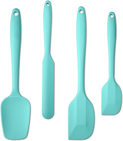 4 Piece Silicone Spatula Set, Flexible Heat Resistant Non-scratch Baking by JXWING