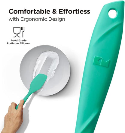 Kitchen Mama WaltzGrip Platinum Silicone Scraping Spatula: Heat Resistant - Image 3
