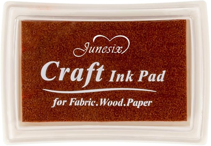 Coffee Ink Pad Finger Washable Kids Stamp Ink Pad by Ancwzoz