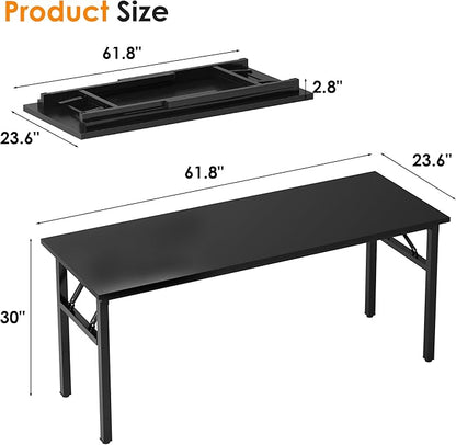 Need Computer Desk Office Desk 62 inches Folding Table - Image 3