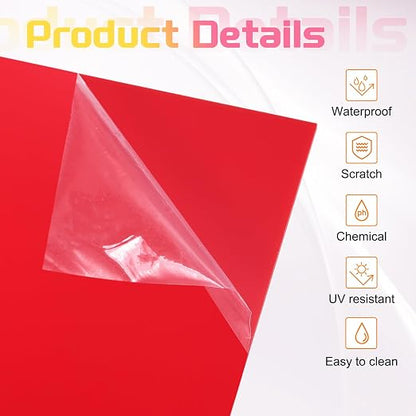 uxcell 2Pcs Acrylic Sheets 12x8 Inch Acrylic Panel 1/8 Inch-3mm Plastic Board - Image 3