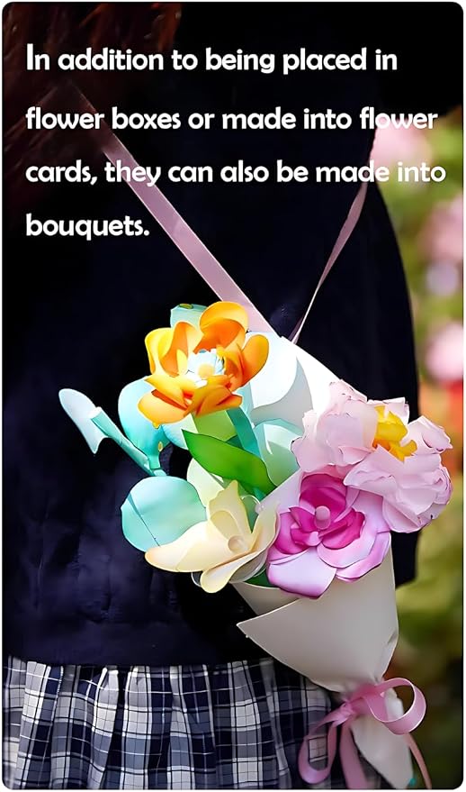 Science Craft Kit: Color Mixing & Dyeing Paper Flower Bouquet - Image 6