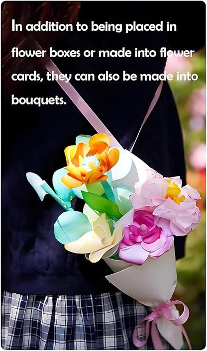 Science Craft Kit: Color Mixing & Dyeing Paper Flower Bouquet - Image 6