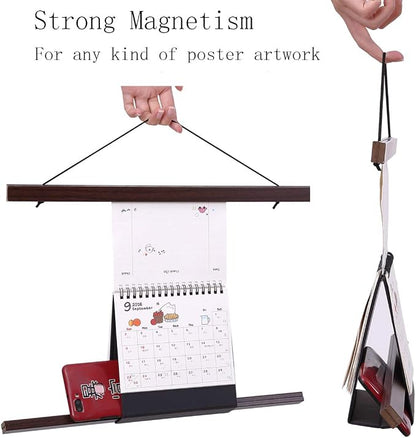 Ywlake Magnetic Poster Hanger, 17x24 17x11 17x22 Poster Frame Wood Wooden - Image 3