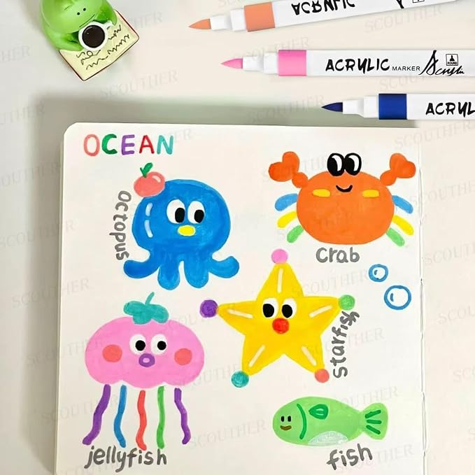 48 Color Acrylic Paint Markers - Image 4