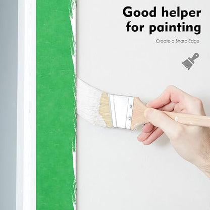 Green Painters Tape, 1 inch x 60 Yards x 5 Rolls - Image 7