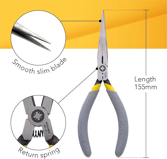 Super Precision Long Needle Nose Pliers - Image 4