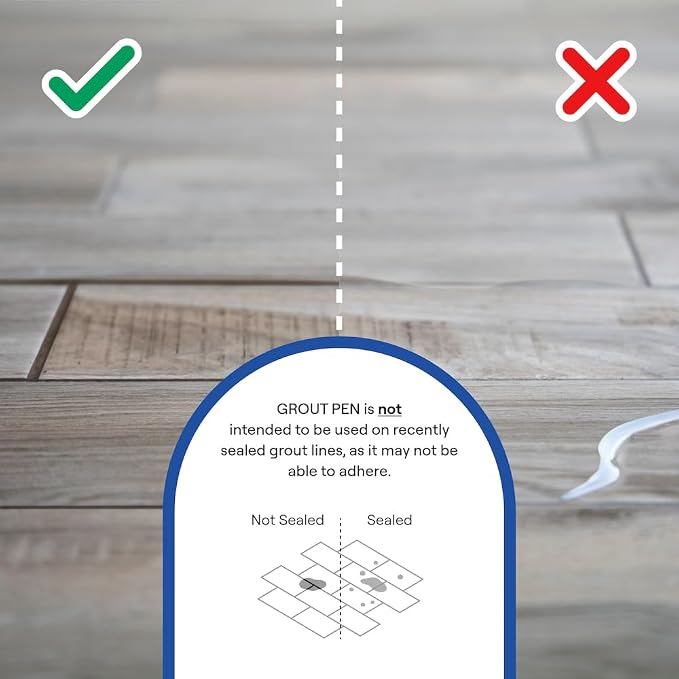 Grout Pen Cream Grout Paint: Waterproof Tile Paint Grout Refresh Restorer - Image 6