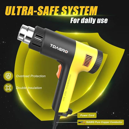 Heat Gun 1.5s Fast Heating, Compact but Powerful Heat Gun - Image 6