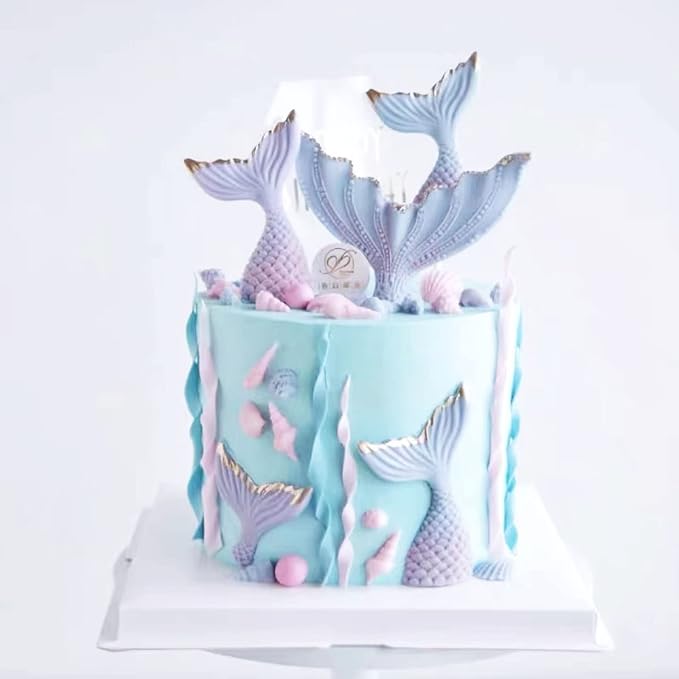 4 PCS Marine Theme Cake Fondant Silicone Mold Seashell Conch Starfish Baking - Image 7
