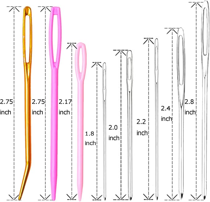 Hekisn 25Pcs Large Eye Blunt Yarn Needles Kit - Image 2