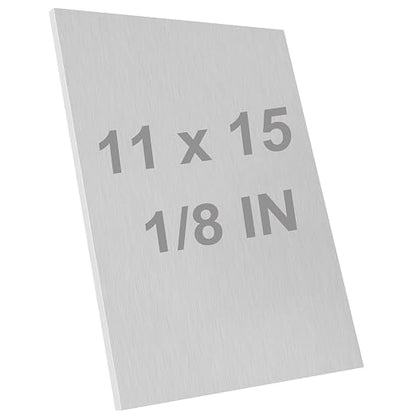 6061 T651 Aluminum Sheet Metal 11 x 15 x 1/8 Inch Heat Treatable Rectangle 3MM by Lswteiz