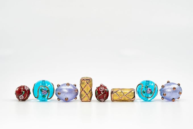 8 pcs Mix of Bohemia Lampwork Czech Glass Beads - Image 6