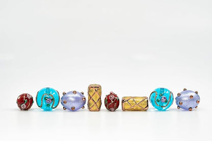 8 pcs Mix of Bohemia Lampwork Czech Glass Beads - Image 6