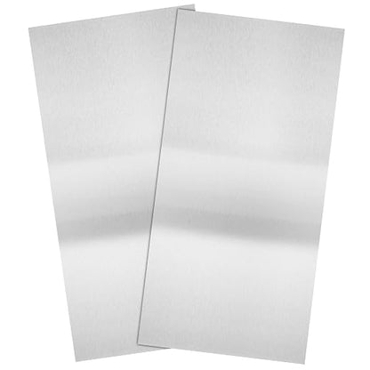 2Pcs 304 Stainless Steel Sheets Metal 6" x 12" x 1/32" Inch 304 Stainless Steel by CKVIHAV