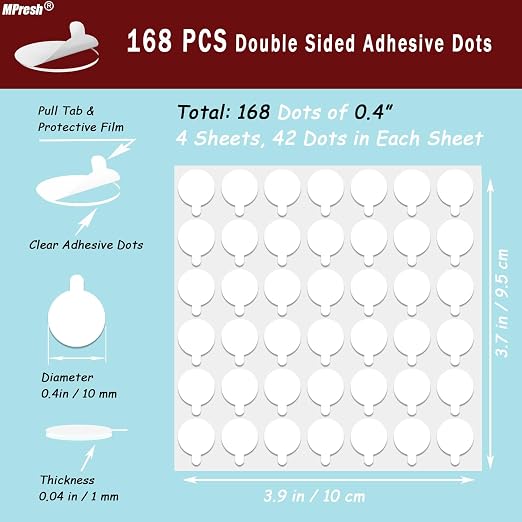 Sticky Tack Dots Easy to Peel, Decorations - Image 2