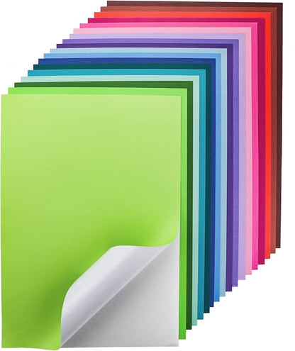Gocreate 36 Sheets Colored Printable Smart Sticker Paper, Colorful Sticky by Gocreate