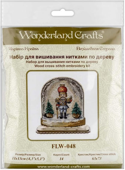 Wizardi Christmas Soldier Cross-Stitch kit on Wood FLW-048 Wonderland Crafts - Image 4