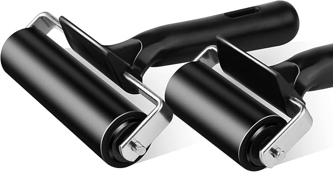 4 Inch Rubber Roller Tool, Rubber Brayer Roller - Image 3