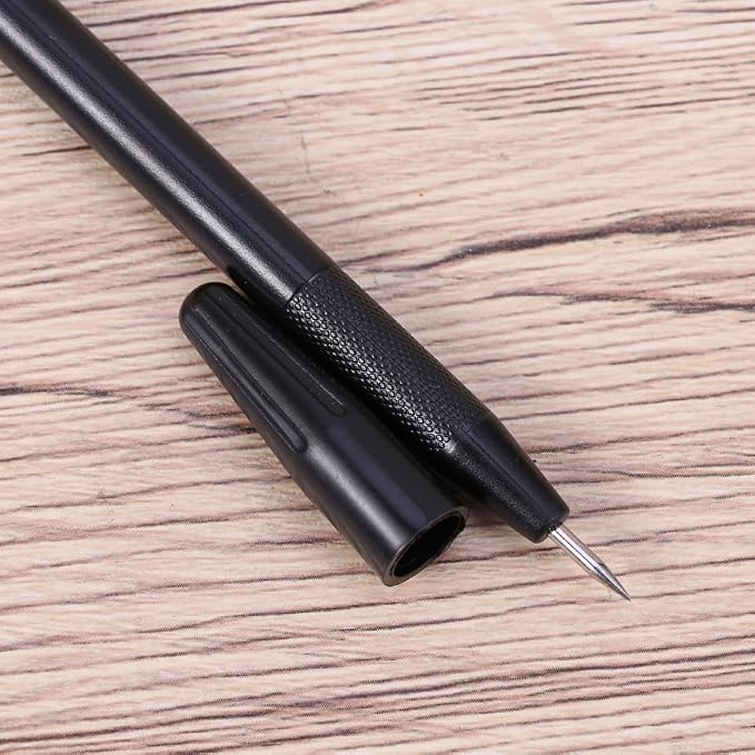 EXCEART Scratch Brush 10 Pcs Set Black Plastic Scratch Painting Pens - Image 8