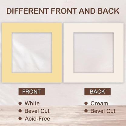 15 Pack 12x12 Picture Mats, Mixed Colors Frame Mattes - Image 4