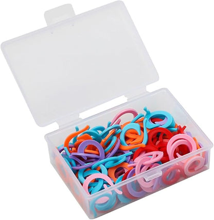 Hilsayum 120pcs Knitting Stitch Rings Plastic Stitch Markers by Hilsayum