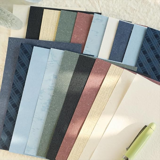 80 Sheets Textured Scrapbook Paper Packs, Scrapbooking, Junk Journals, Card - Image 9