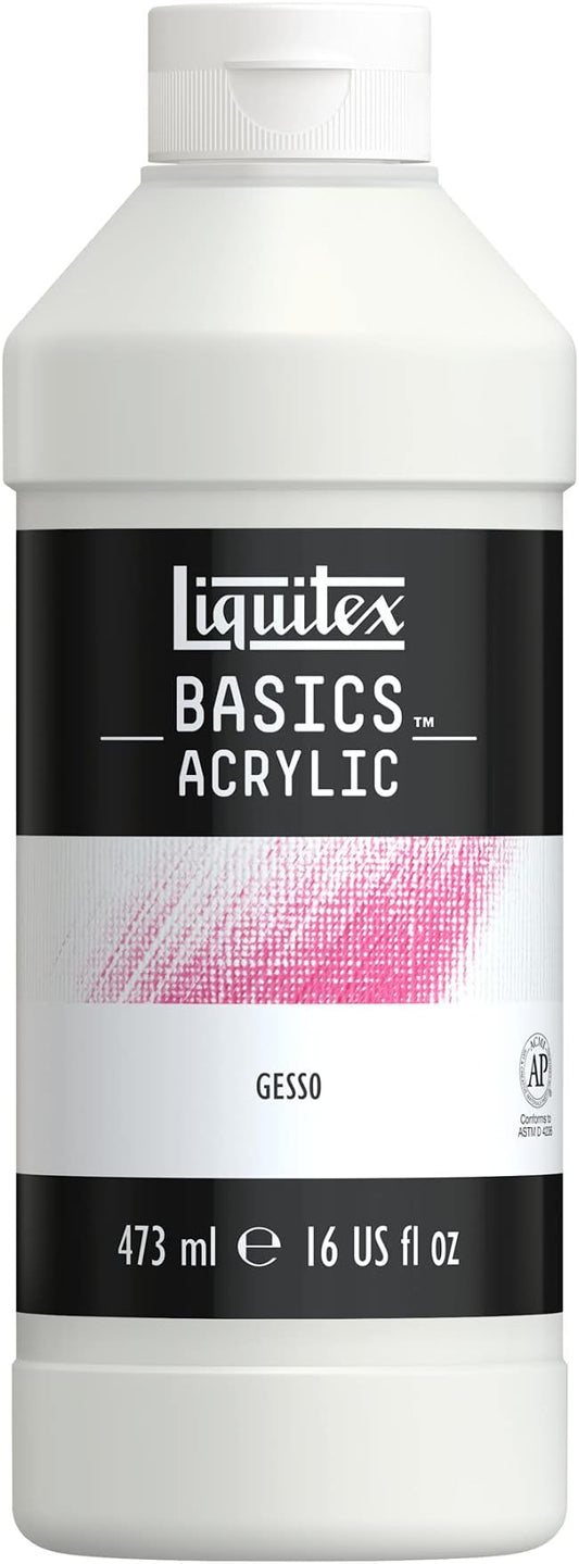Liquitex BASICS Gesso Surface Prep Medium, 473ml Bottle by Liquitex