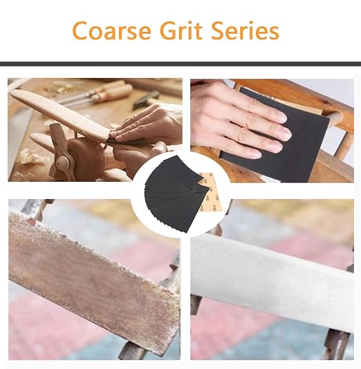 30Pcs 9 x 3.6 Inchs 180 Grit Wet and Dry Handmade Universal Sanding Sheets - Image 4
